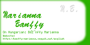 marianna banffy business card